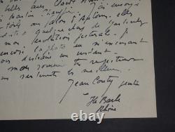 Jean COUTY LETTRE AUTOGRAPHE SIGNÉE