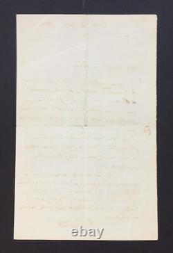 Jean Dominique INGRES Lettre autographe signée Apothéose d'Homère 1866