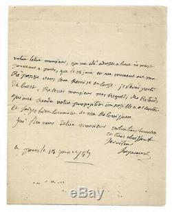 Jean Francois de Galaup de LA PEROUSE / Lettre autographe signée / Départ Brest