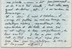 Jean Hélion Lettre autographe signée à Raymond Queneau 1966