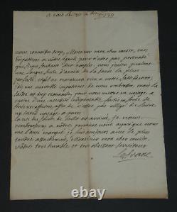 Jean-Jacques LEFRANC de POMPIGNAN LETTRE AUTOGRAPHE SIGNÉE, VOLTAIRE, 1737