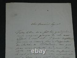 Jean-Léon GÉRÔME LETTRE AUTOGRAPHE SIGNÉE À Mr COGNIET De vous avoir offensé
