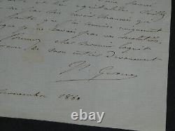 Jean-Léon GÉRÔME LETTRE AUTOGRAPHE SIGNÉE À Mr COGNIET De vous avoir offensé