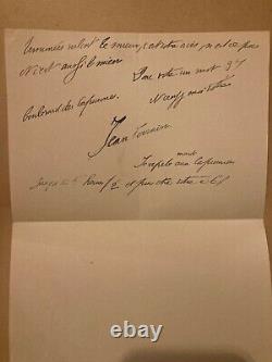 Jean Lorrain écrivain lettre autographe signée à Porel Sainte-Roulette 1904
