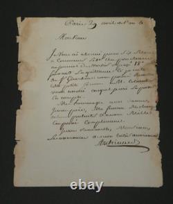 Jean-Pierre Archinard Lettre autographe signée adressée à Mr Jossand 1792