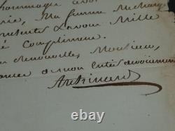 Jean-Pierre Archinard Lettre autographe signée adressée à Mr Jossand 1792