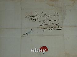 Jean-Pierre Archinard Lettre autographe signée adressée à Mr Jossand 1792