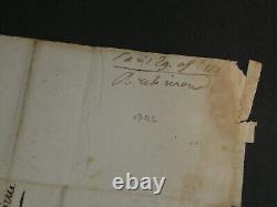 Jean-Pierre Archinard Lettre autographe signée adressée à Mr Jossand 1792