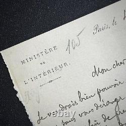 Joris-Karl Huysmans lettre autographe signée à Octave Uzanne ROPS Sataniques
