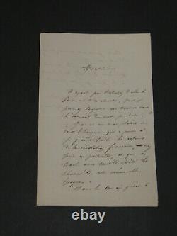 Joseph Arsène Danton Lettre autographe signée Révolution 1841