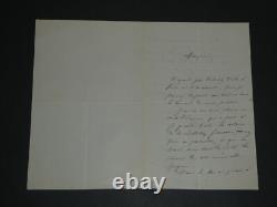 Joseph Arsène Danton Lettre autographe signée Révolution 1841