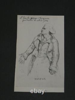 Joseph Arsène Danton Lettre autographe signée Révolution 1841