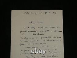 Joseph Bail Lettre autographe signée à Lapauze Tableau de mon frère 1919