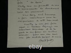 Joseph Bail Lettre autographe signée à Lapauze Tableau de mon frère 1919