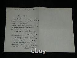 Joseph Bail Lettre autographe signée à Lapauze Tableau de mon frère 1919