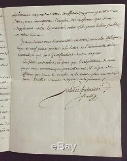 Joseph Fouché Importante lettre signée à Berthier 3e Chouannerie 1799