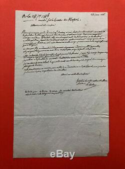 Joseph Jérôme Lefrançois de LALANDE Lettre autographe signée