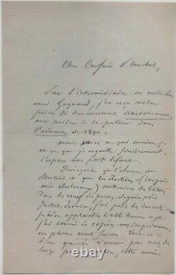 Joseph ROUMANILLE Lettre autographe signée / FELIBRIGE MISTRAL