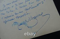 Joseph UZANNE, jounaliste LETTRE AUTOGRAPHE SIGNÉE, 1929