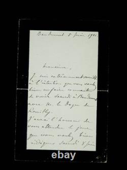 Jules CHANOINE lettre autographe signée 1901