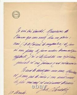 Jules CLARETIE 8 lettres autographes signées et 1 note Comédie Françaises
