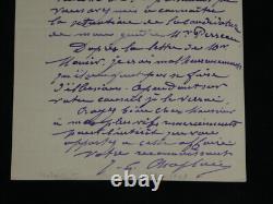 Jules Clément Chaplain Lettre autographe signée 1906