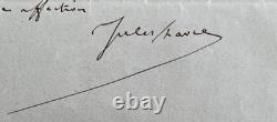 Jules FAVRE Lettre autographe signée (3) Réflexions politique extérieure