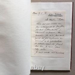 Jules Truffier Recueil de lettres autographes, vers inédits, programmes signés