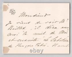 Julia Bartet Lettre et cartes autographes signées Comédie-Française XIXème