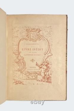 Julia DAUDET-Fragments d'un livre inédit, 1884-ÉO-ENVOI & LETTRE AUTOGRAPHE