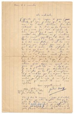 Julien GRACQ / Lettre autographe signée / Un Beau ténébreux / Roman / Renaudot