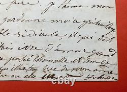 Juliette DROUET Belle lettre autographe signée à Victor Hugo