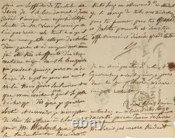 Juliette DROUET Lettre autographe signé. Le livre de Madame HUGO sur son amant