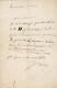 Juliette Drouet / Victor Hugo Lettre Autographe Signée 15 Mai 1881