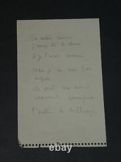 Juliette & Marcel ACHARD LETTRES AUTOGRAPHES SIGNÉES À LHOSTE 1950
