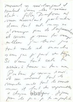 Karl LAGERFELD Lettre autographe signée. 6 pages. Son arrivée chez CHANEL 1984