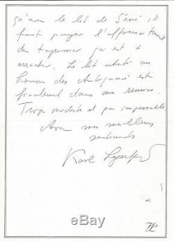 Karl LAGERFELD Lettre autographe signée sur sa collection XVIIIe