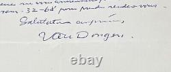 Kees Van DONGEN Lettre autographe signée Lithographie 1956