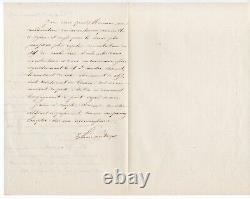 LAMARTINE (Alphonse de) Lettre autographe signée, Paris 2 décembre 1857
