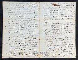 LAMARTINE Superbe lettre autographe signée -Ses Ouvres & Travail de l'écrivain