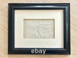 LAMARTINE quatrain autographe signée- Romantisme poésie Château du Bouilh