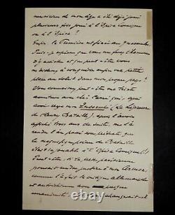 LAZZARI Sylvio LETTRE AUTOGRAPHE SIGNÉE À Adolphe JULLIEN, ENVELOPPE, PARIS, 1905