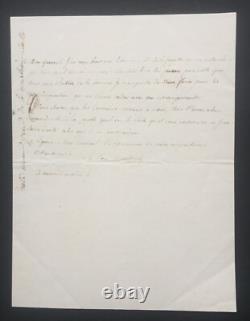 LA TOUR MAUBOURG (1756-1831) Lettre autographe signée Lafayette