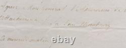 LA TOUR MAUBOURG (1756-1831) Lettre autographe signée Lafayette