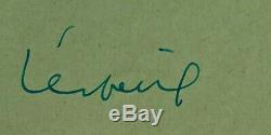 LÉO FERRÉ Lettre autographe signée du 8 mai 1958 Autographe dédicace