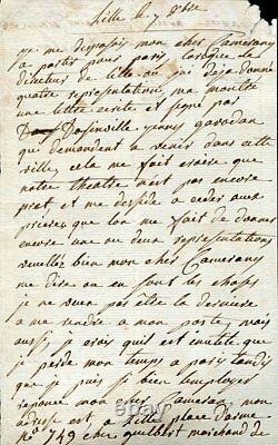 LETTRE AUTOGRAPHE SIGNEE de Madame DUGAZON danseuse et comédienne (1755-1821)