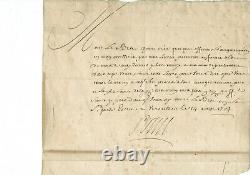 LETTRE AUTOGRAPHE SIGNEE du ROI Louis XIV 14 AOUT 1704