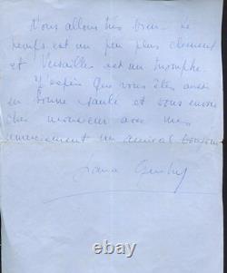 LETTRE AUTOGRAPHE SIGNEE par LANA MARCONI épouse de Sacha GUITRY à MALTAVERNE 4