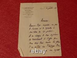 LETTRE SIGNEE AUTOGRAPHE MAURICE TISSIER DE MALLERAIS 1924 Action Française