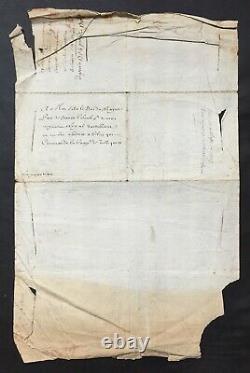 LOUIS XIV Roi de France Lettre signée à son fils le Duc du Maine 1704